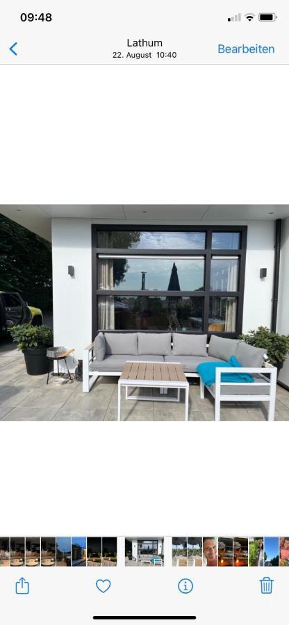 Luxus Chalet Hafenblick Lathum Dış mekan fotoğraf